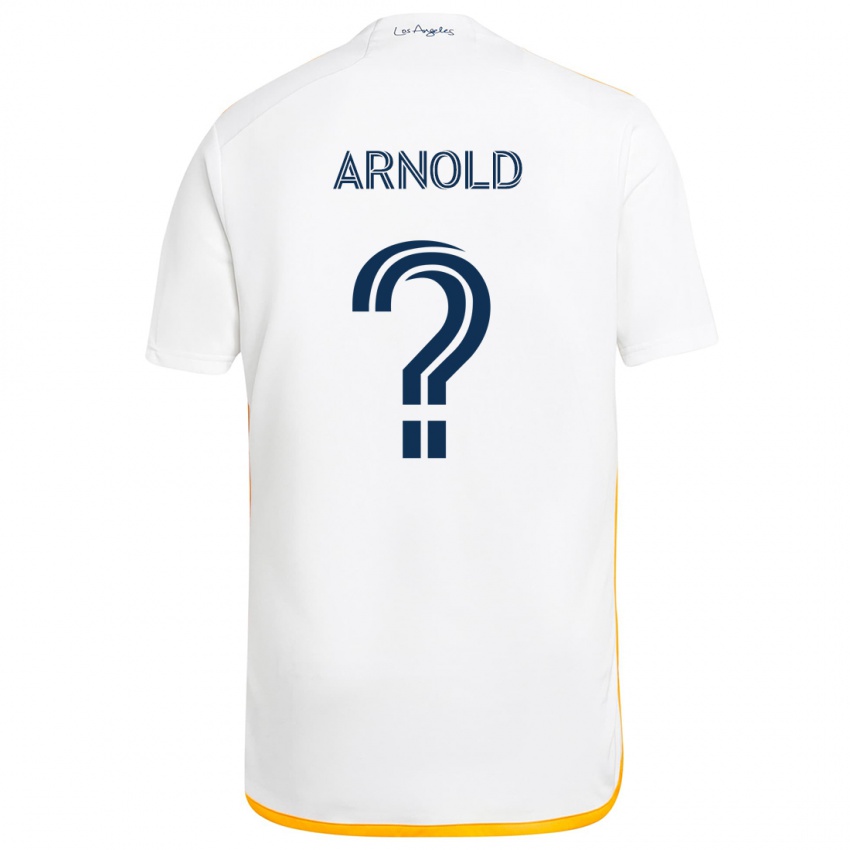 Børn Gabriel Arnold #0 Hvid Gul Hjemmebane Spillertrøjer 2024/25 Trøje T-Shirt