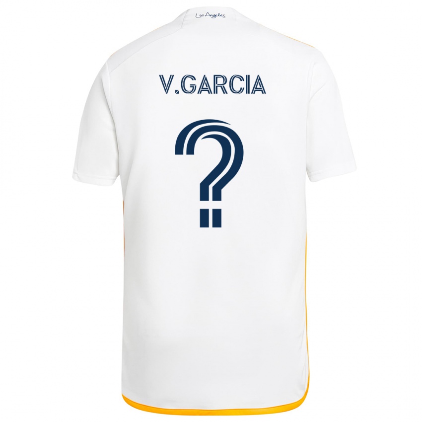 Børn Vicente Garcia #0 Hvid Gul Hjemmebane Spillertrøjer 2024/25 Trøje T-Shirt