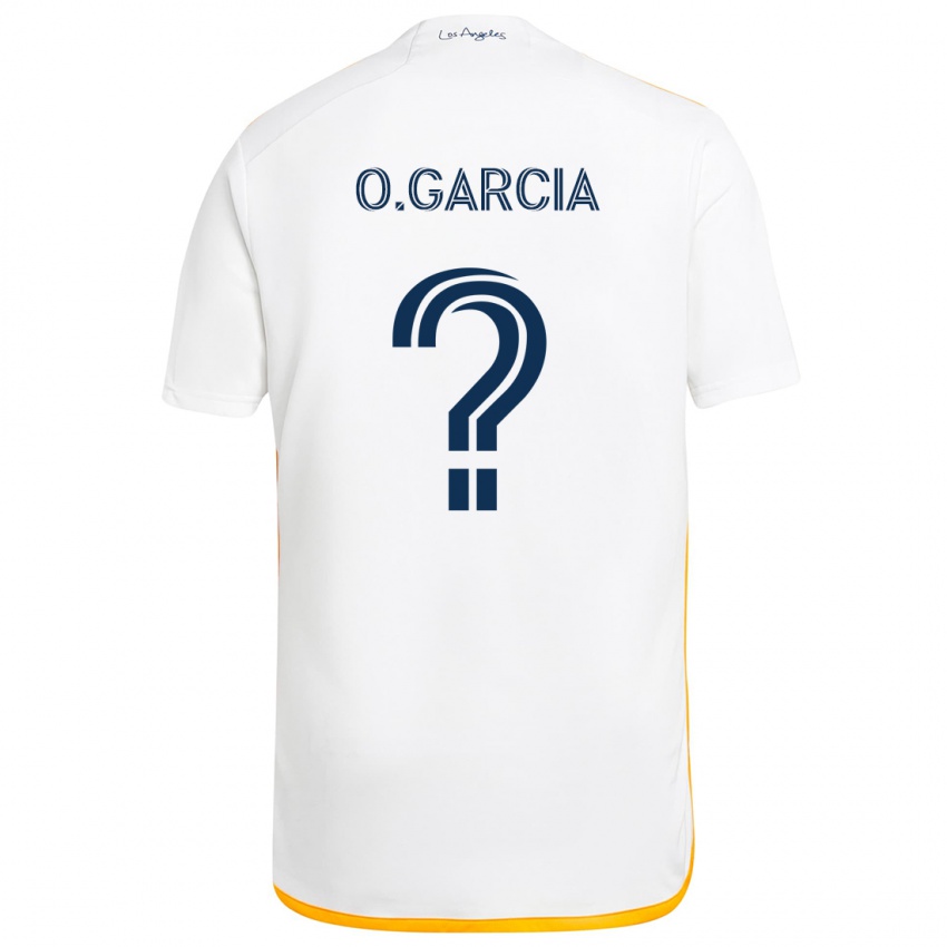 Børn Omar Garcia #0 Hvid Gul Hjemmebane Spillertrøjer 2024/25 Trøje T-Shirt