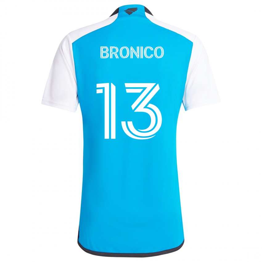 Børn Brandt Bronico #13 Blå Hvid Hjemmebane Spillertrøjer 2024/25 Trøje T-Shirt