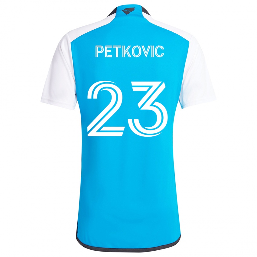 Børn Nikola Petkovic #23 Blå Hvid Hjemmebane Spillertrøjer 2024/25 Trøje T-Shirt