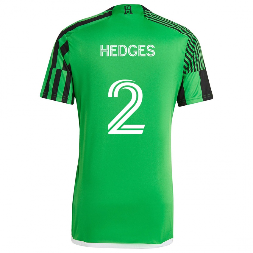 Børn Matt Hedges #2 Grøn Sort Hjemmebane Spillertrøjer 2024/25 Trøje T-Shirt