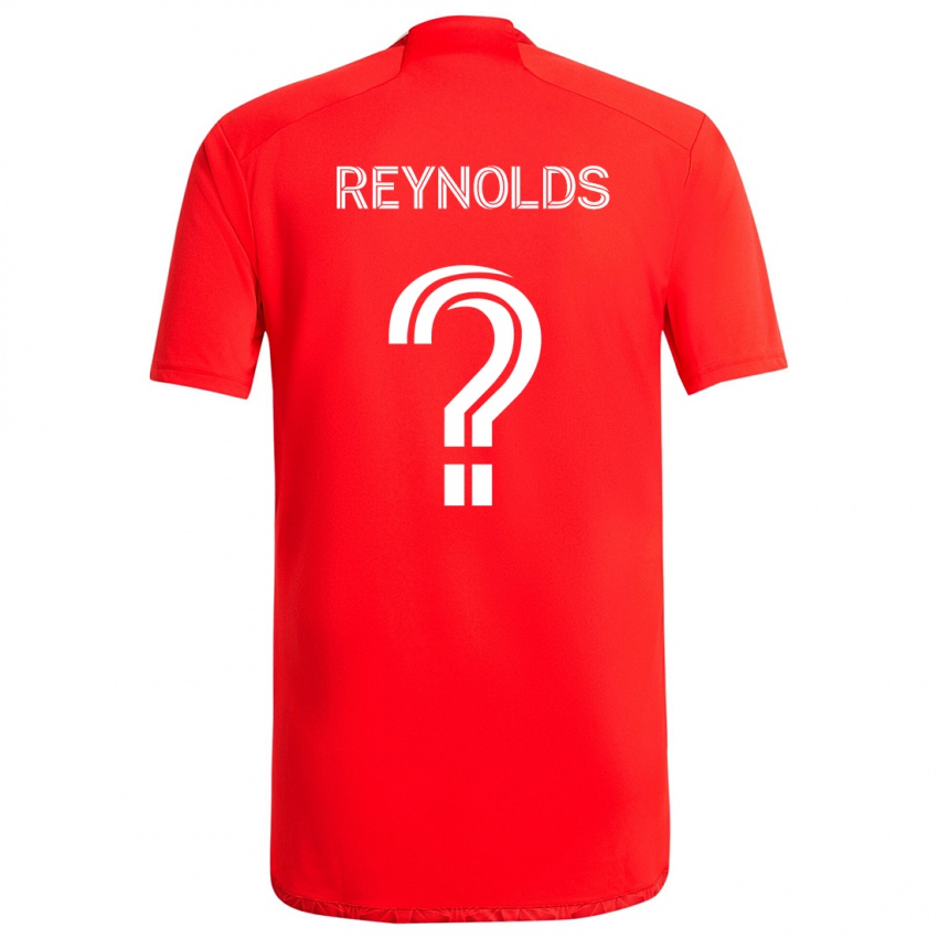 Børn Justin Reynolds #0 Rød Hvid Hjemmebane Spillertrøjer 2024/25 Trøje T-Shirt