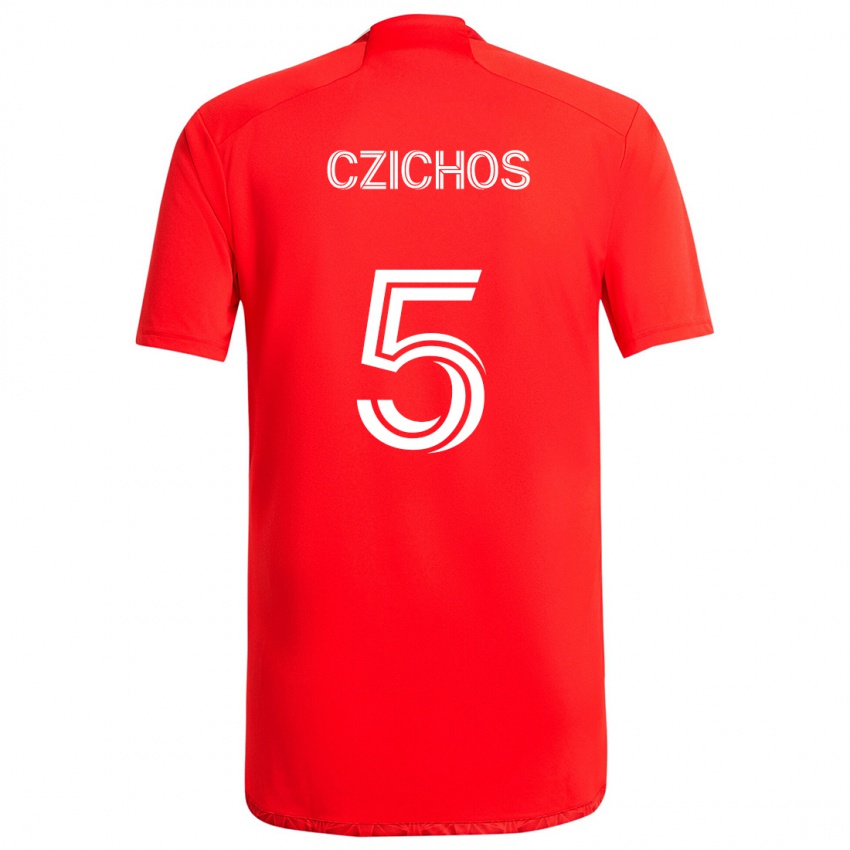 Børn Rafael Czichos #5 Rød Hvid Hjemmebane Spillertrøjer 2024/25 Trøje T-Shirt