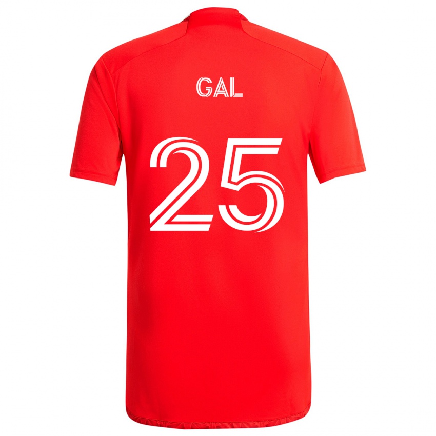 Børn Jeff Gal #25 Rød Hvid Hjemmebane Spillertrøjer 2024/25 Trøje T-Shirt