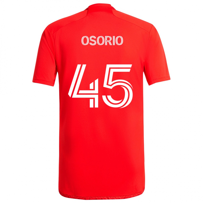 Børn Harold Osorio #45 Rød Hvid Hjemmebane Spillertrøjer 2024/25 Trøje T-Shirt