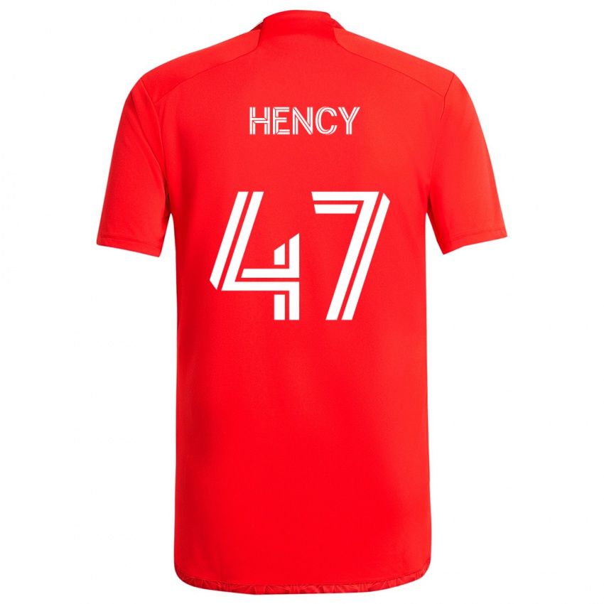 Børn Billy Hency #47 Rød Hvid Hjemmebane Spillertrøjer 2024/25 Trøje T-Shirt