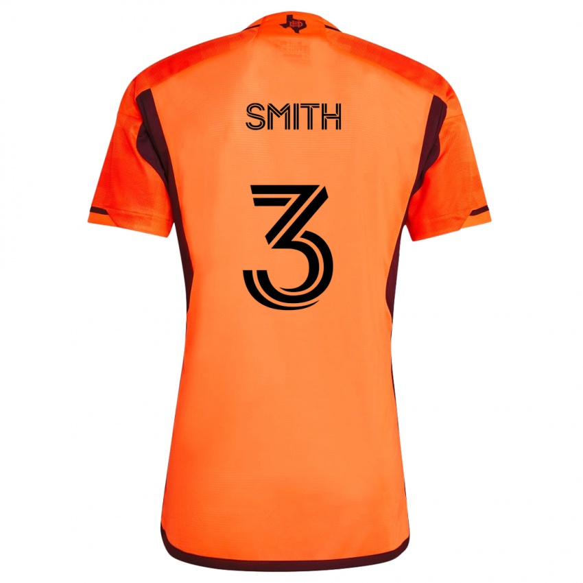 Børn Brad Smith #3 Orange Sort Hjemmebane Spillertrøjer 2024/25 Trøje T-Shirt