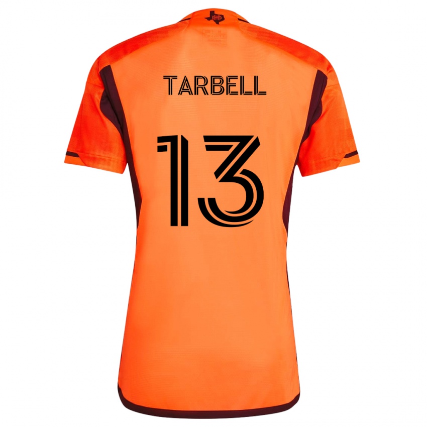 Børn Andrew Tarbell #13 Orange Sort Hjemmebane Spillertrøjer 2024/25 Trøje T-Shirt