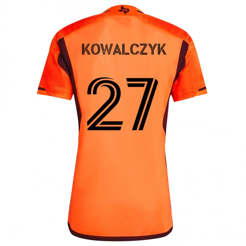 Børn Sebastian Kowalczyk #27 Orange Sort Hjemmebane Spillertrøjer 2024/25 Trøje T-Shirt