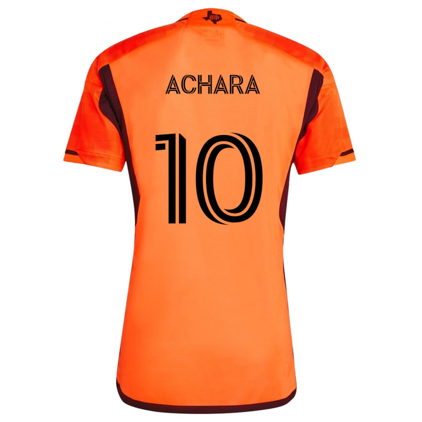 Børn Ifunanyachi Achara #10 Orange Sort Hjemmebane Spillertrøjer 2024/25 Trøje T-Shirt