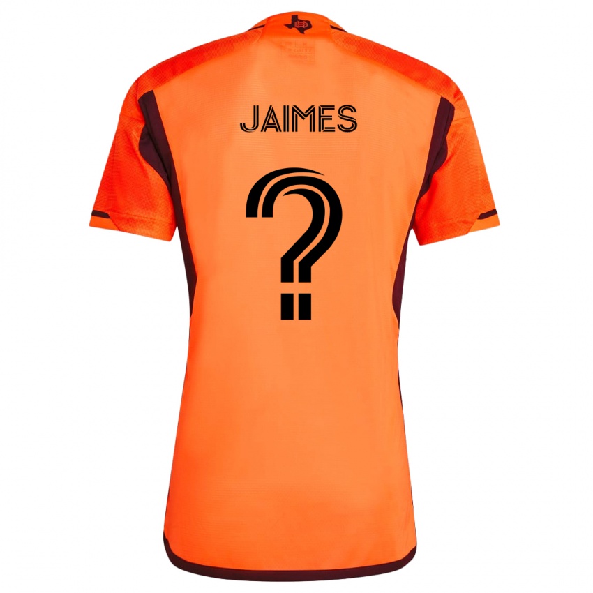 Børn Angel Jaimes #0 Orange Sort Hjemmebane Spillertrøjer 2024/25 Trøje T-Shirt