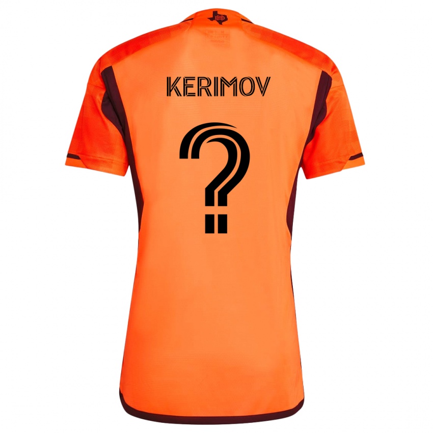 Børn Roman Kerimov #0 Orange Sort Hjemmebane Spillertrøjer 2024/25 Trøje T-Shirt