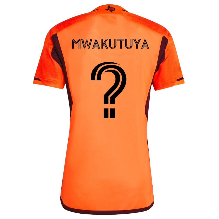 Børn Isaac Mwakutuya #0 Orange Sort Hjemmebane Spillertrøjer 2024/25 Trøje T-Shirt