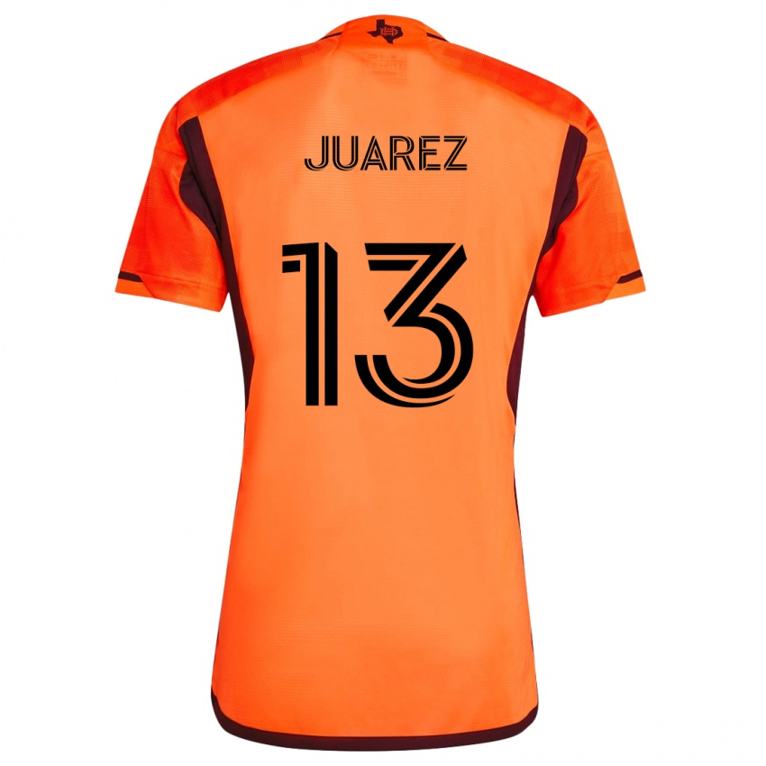 Børn Jathan Juarez #13 Orange Sort Hjemmebane Spillertrøjer 2024/25 Trøje T-Shirt