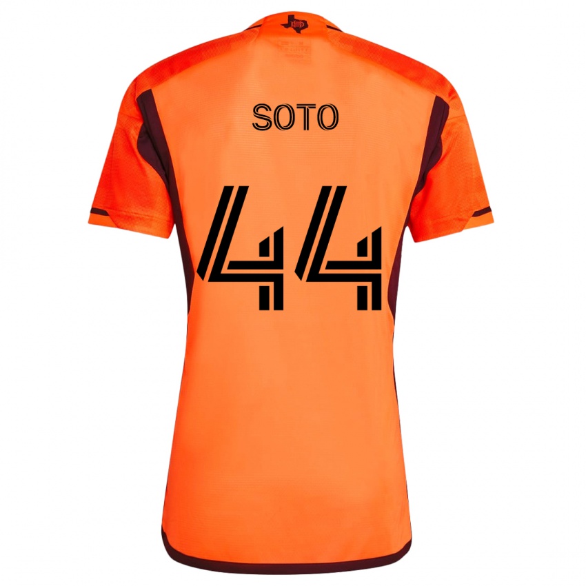 Børn Ezekiel Soto #44 Orange Sort Hjemmebane Spillertrøjer 2024/25 Trøje T-Shirt