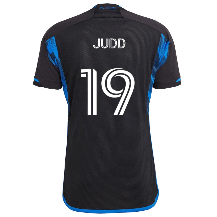 Børn Preston Judd #19 Blå Sort Hjemmebane Spillertrøjer 2024/25 Trøje T-Shirt