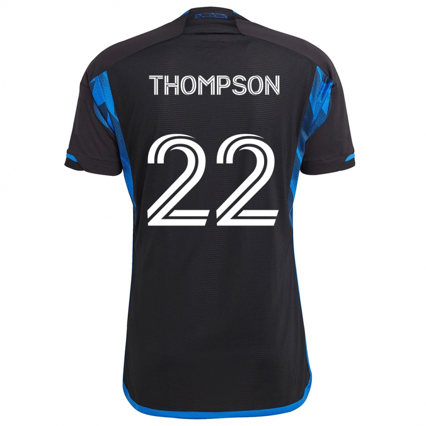 Børn Tommy Thompson #22 Blå Sort Hjemmebane Spillertrøjer 2024/25 Trøje T-Shirt