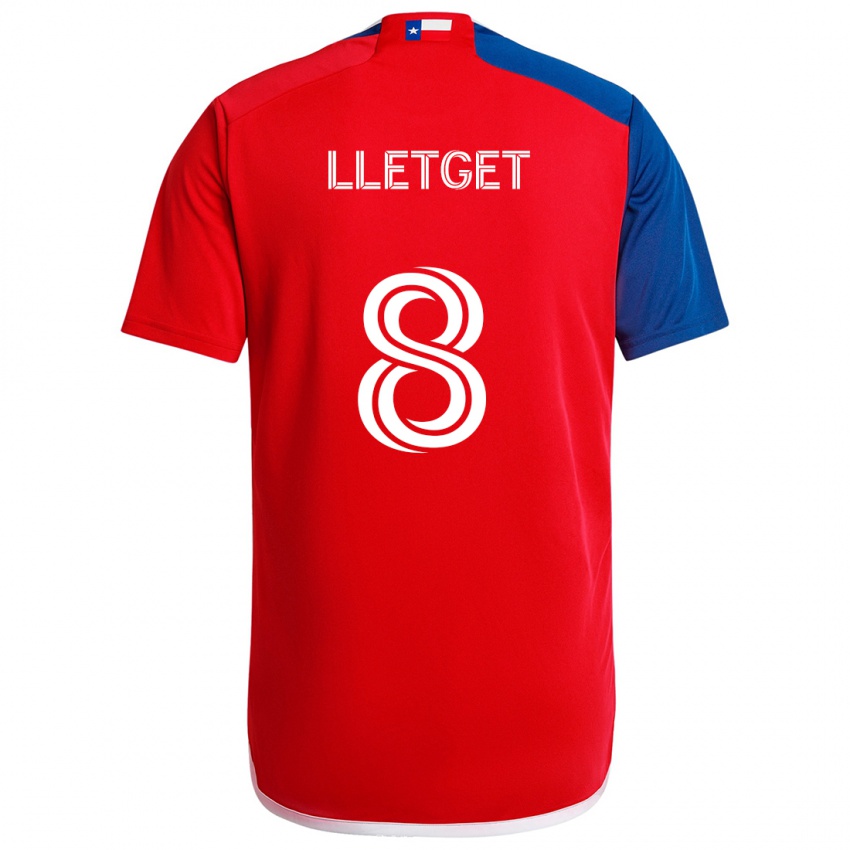 Børn Sebastian Lletget #8 Blå Rød Hjemmebane Spillertrøjer 2024/25 Trøje T-Shirt