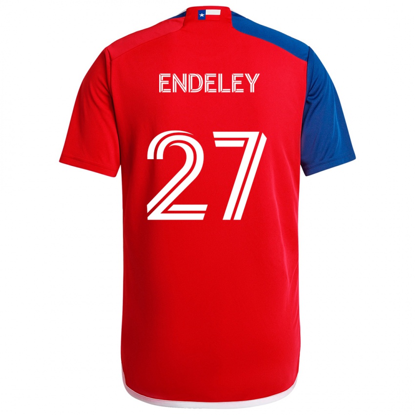 Børn Herbert Endeley #27 Blå Rød Hjemmebane Spillertrøjer 2024/25 Trøje T-Shirt