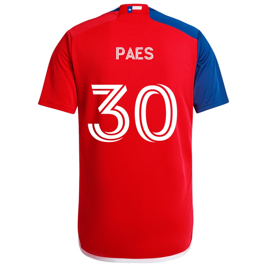 Børn Maarten Paes #30 Blå Rød Hjemmebane Spillertrøjer 2024/25 Trøje T-Shirt