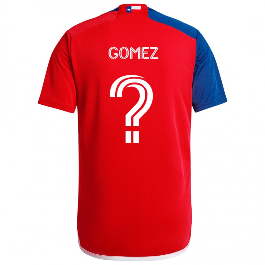 Børn Victor Gomez #0 Blå Rød Hjemmebane Spillertrøjer 2024/25 Trøje T-Shirt