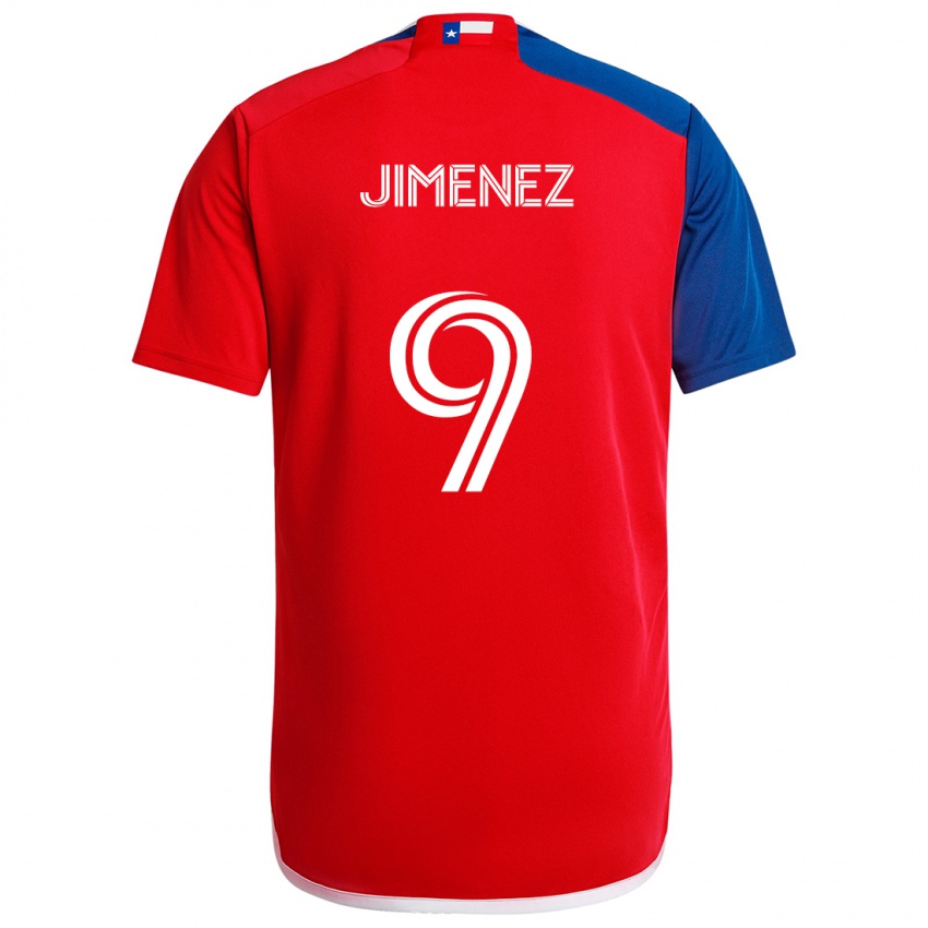 Børn Jesús Jiménez #9 Blå Rød Hjemmebane Spillertrøjer 2024/25 Trøje T-Shirt