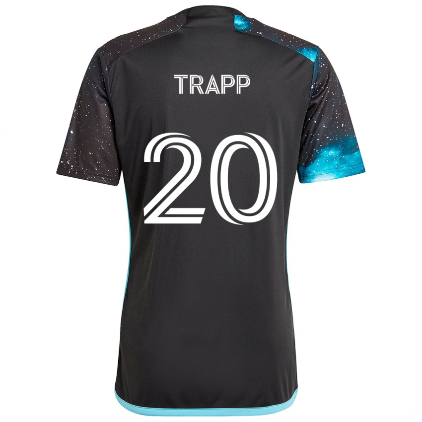 Børn Wil Trapp #20 Sort Blå Hjemmebane Spillertrøjer 2024/25 Trøje T-Shirt