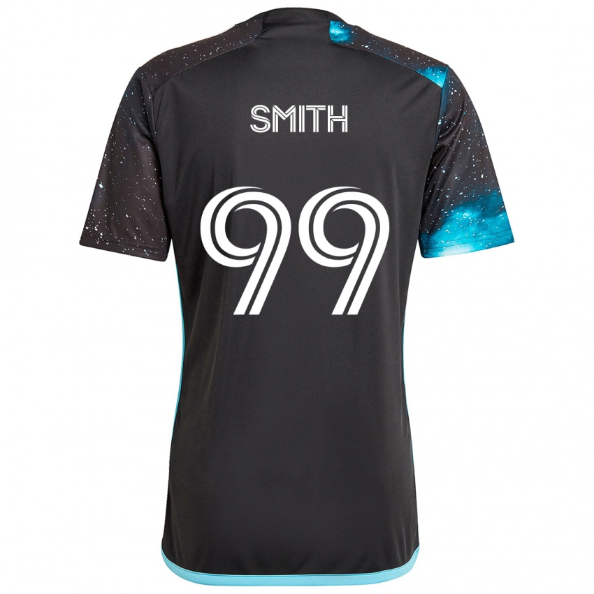 Børn Jordan Adebayo-Smith #99 Sort Blå Hjemmebane Spillertrøjer 2024/25 Trøje T-Shirt