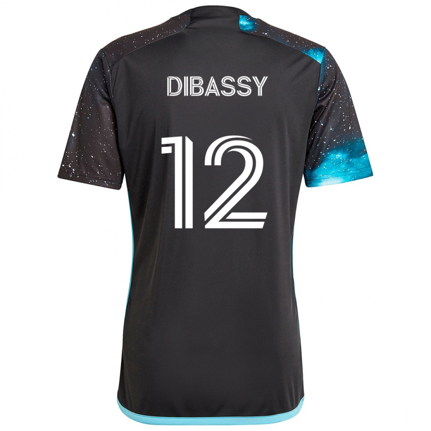 Børn Bakaye Dibassy #12 Sort Blå Hjemmebane Spillertrøjer 2024/25 Trøje T-Shirt