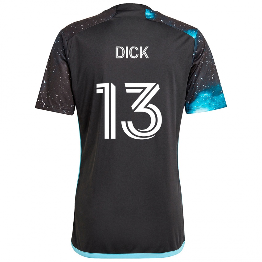 Børn Eric Dick #13 Sort Blå Hjemmebane Spillertrøjer 2024/25 Trøje T-Shirt