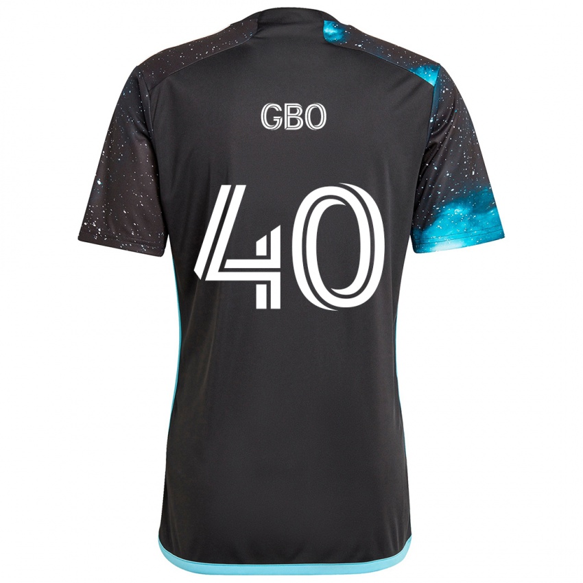 Børn Cedrik Gbo #40 Sort Blå Hjemmebane Spillertrøjer 2024/25 Trøje T-Shirt