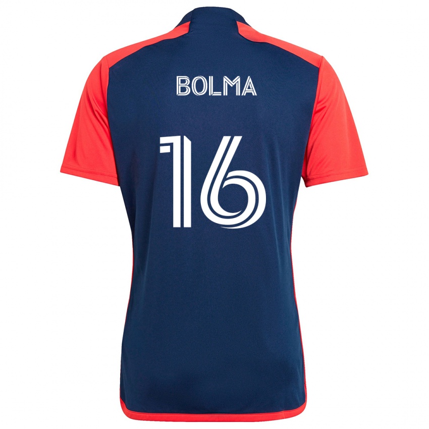 Børn Josh Bolma #16 Blå Rød Hjemmebane Spillertrøjer 2024/25 Trøje T-Shirt