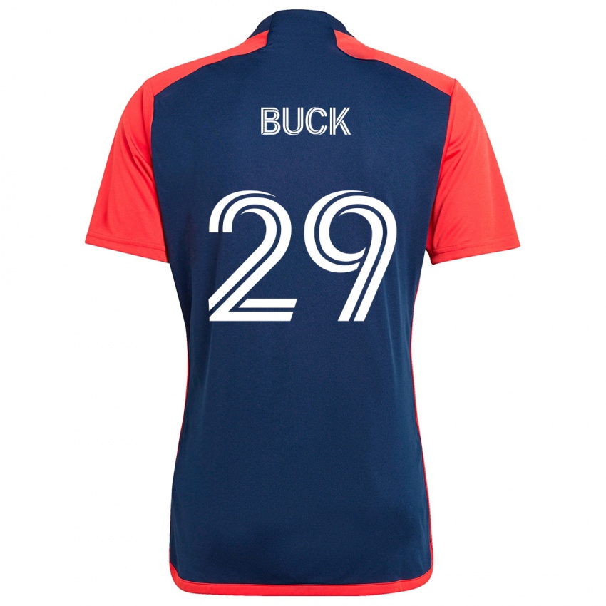 Børn Noel Buck #29 Blå Rød Hjemmebane Spillertrøjer 2024/25 Trøje T-Shirt