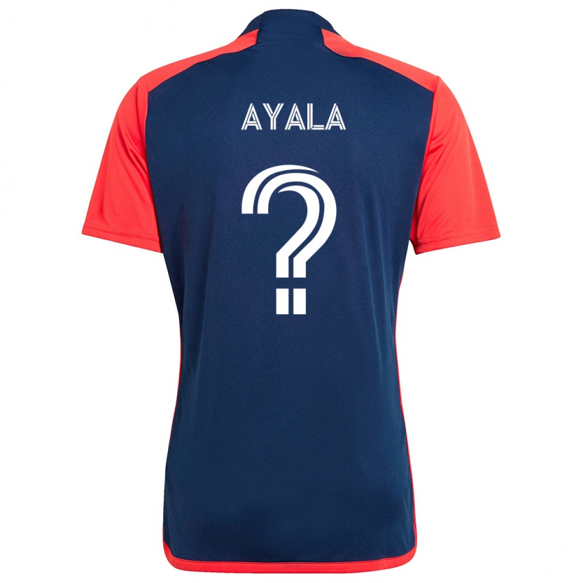 Børn Paolo Ayala #0 Blå Rød Hjemmebane Spillertrøjer 2024/25 Trøje T-Shirt