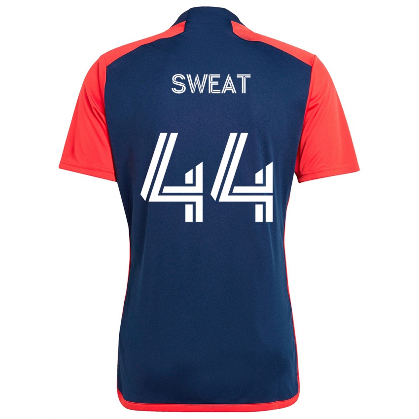 Børn Ben Sweat #44 Blå Rød Hjemmebane Spillertrøjer 2024/25 Trøje T-Shirt