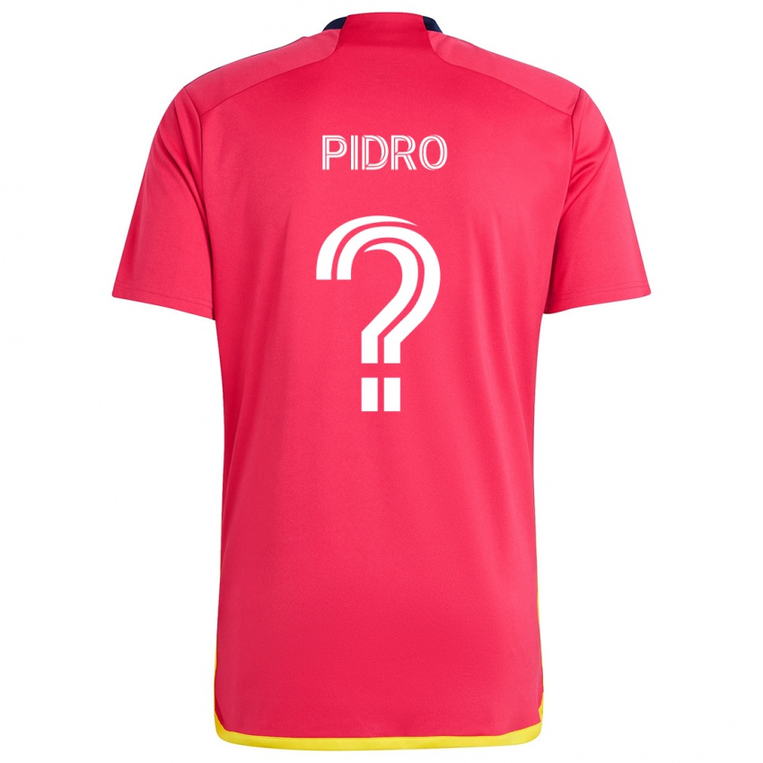 Børn Selmir Pidro #0 Rød Blå Hjemmebane Spillertrøjer 2024/25 Trøje T-Shirt