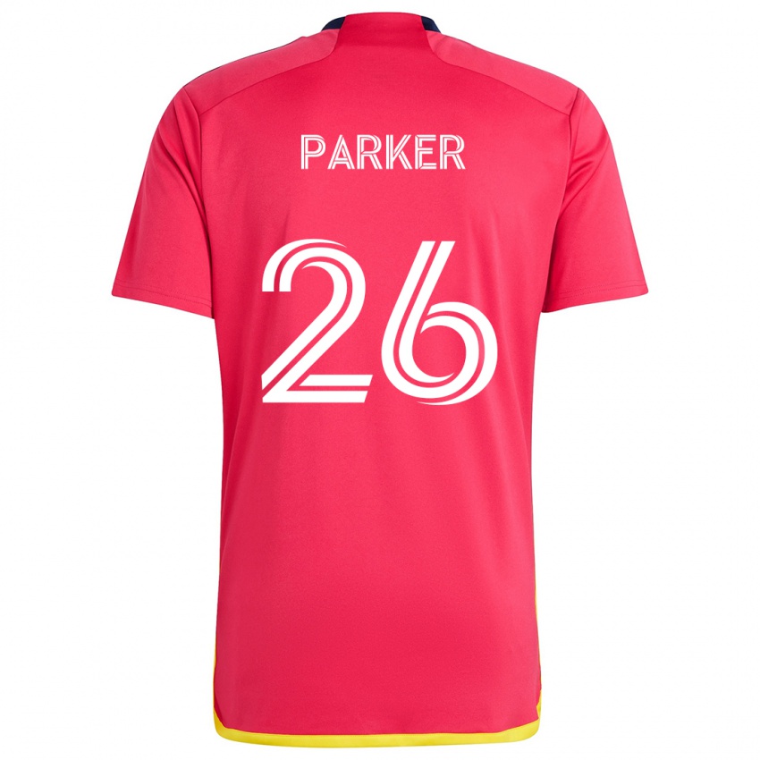 Børn Tim Parker #26 Rød Blå Hjemmebane Spillertrøjer 2024/25 Trøje T-Shirt