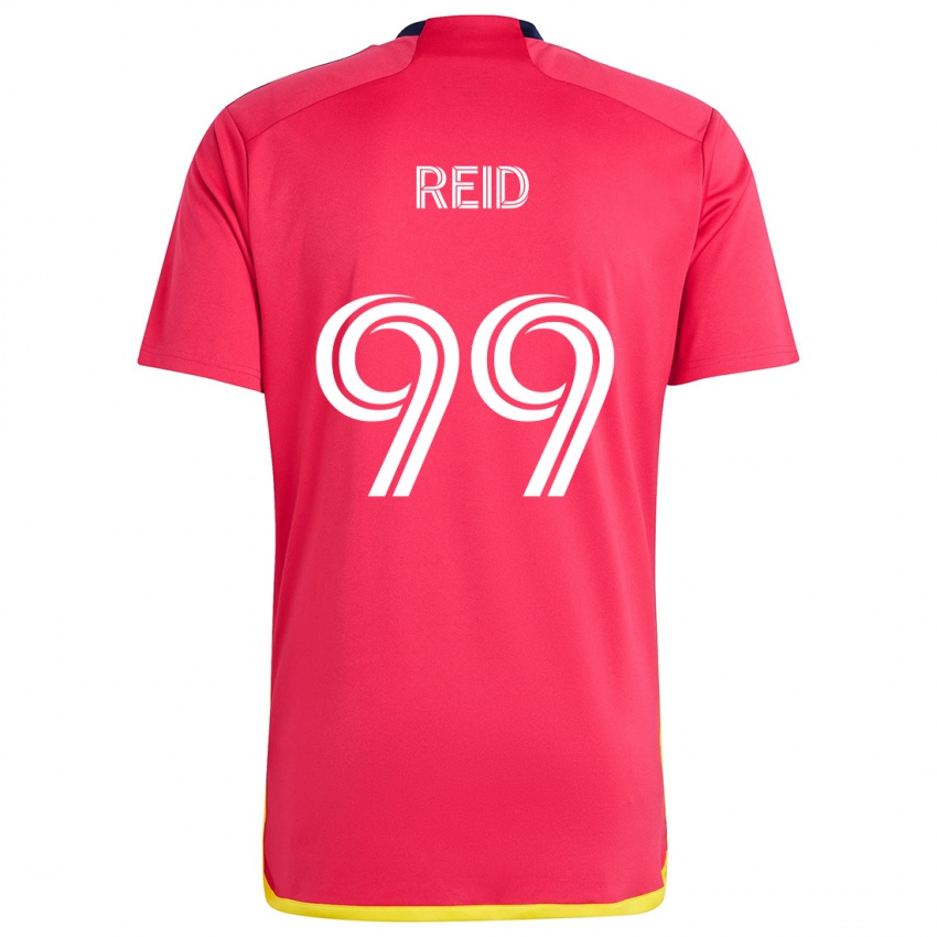 Børn Jayden Reid #99 Rød Blå Hjemmebane Spillertrøjer 2024/25 Trøje T-Shirt