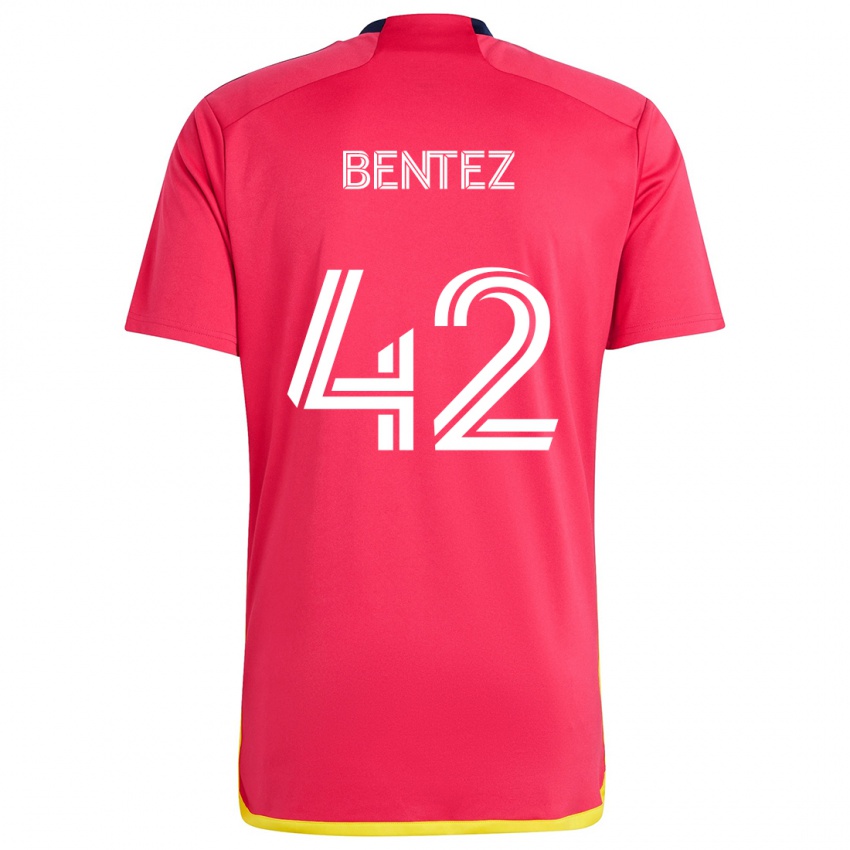 Børn Óscar Benítez #42 Rød Blå Hjemmebane Spillertrøjer 2024/25 Trøje T-Shirt