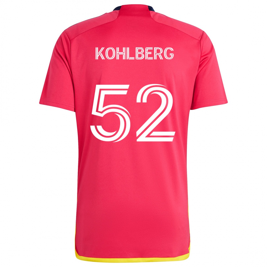 Børn Andrew Kohlberg #52 Rød Blå Hjemmebane Spillertrøjer 2024/25 Trøje T-Shirt