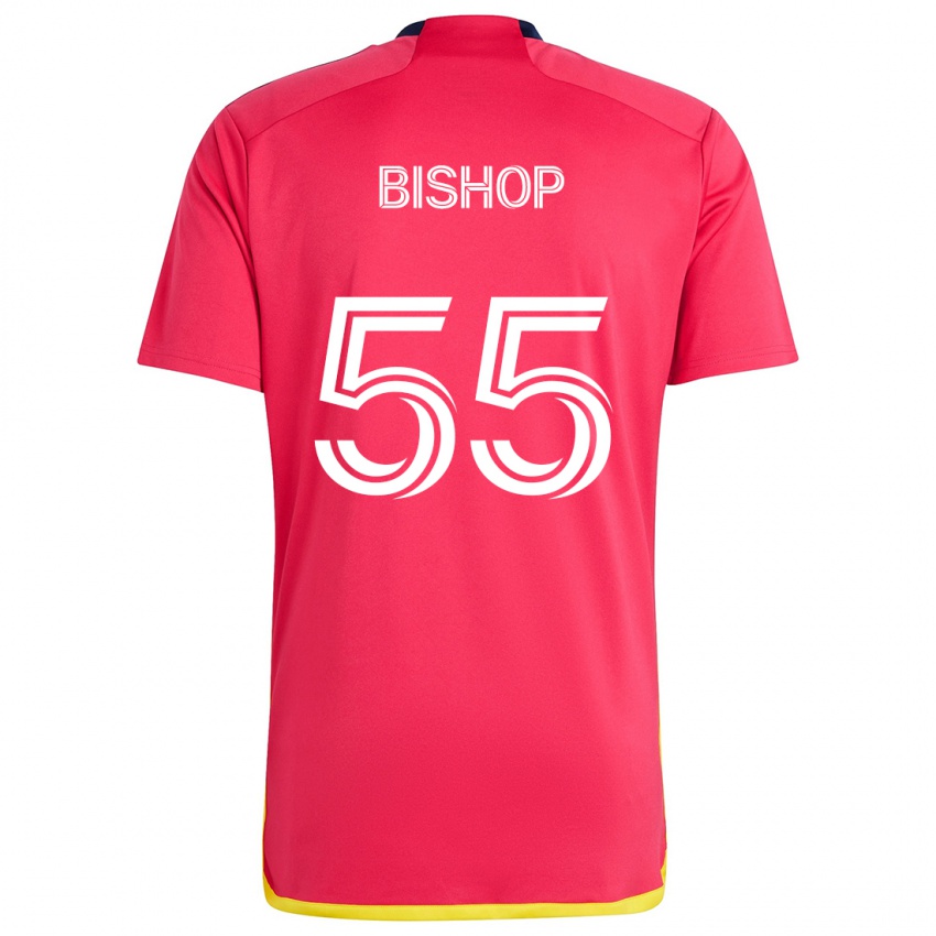 Børn Nick Bishop #55 Rød Blå Hjemmebane Spillertrøjer 2024/25 Trøje T-Shirt