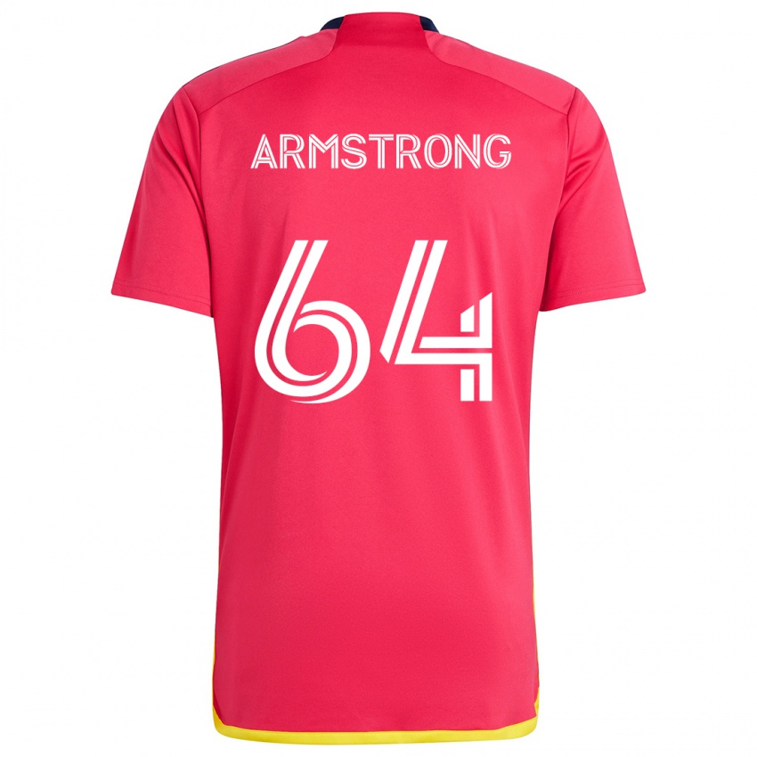 Børn Dida Armstrong #64 Rød Blå Hjemmebane Spillertrøjer 2024/25 Trøje T-Shirt