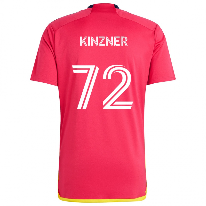 Børn Eric Kinzner #72 Rød Blå Hjemmebane Spillertrøjer 2024/25 Trøje T-Shirt