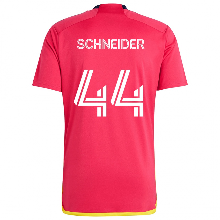 Børn Max Schneider #44 Rød Blå Hjemmebane Spillertrøjer 2024/25 Trøje T-Shirt