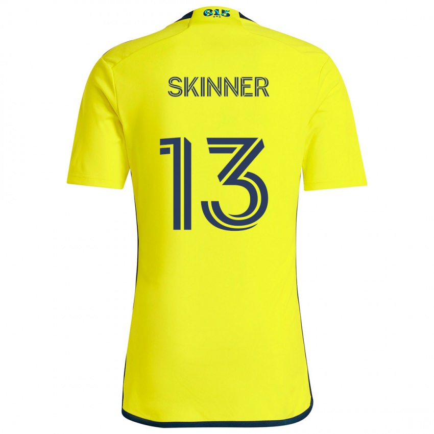 Børn Joey Skinner #13 Gul Blå Hjemmebane Spillertrøjer 2024/25 Trøje T-Shirt