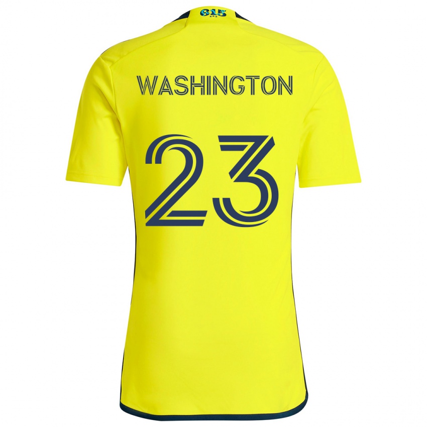 Børn Taylor Washington #23 Gul Blå Hjemmebane Spillertrøjer 2024/25 Trøje T-Shirt