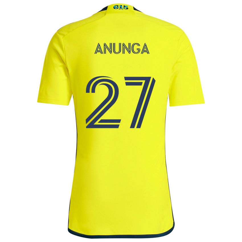 Børn Tah Anunga #27 Gul Blå Hjemmebane Spillertrøjer 2024/25 Trøje T-Shirt