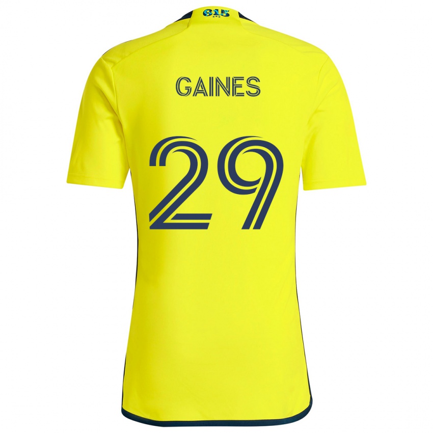 Børn Julian Gaines #29 Gul Blå Hjemmebane Spillertrøjer 2024/25 Trøje T-Shirt