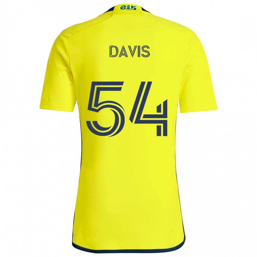 Børn Sean Davis #54 Gul Blå Hjemmebane Spillertrøjer 2024/25 Trøje T-Shirt